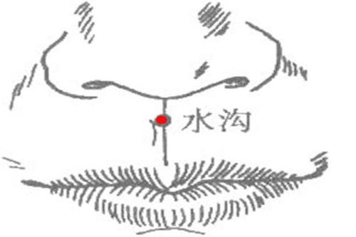 人中穴位置图片